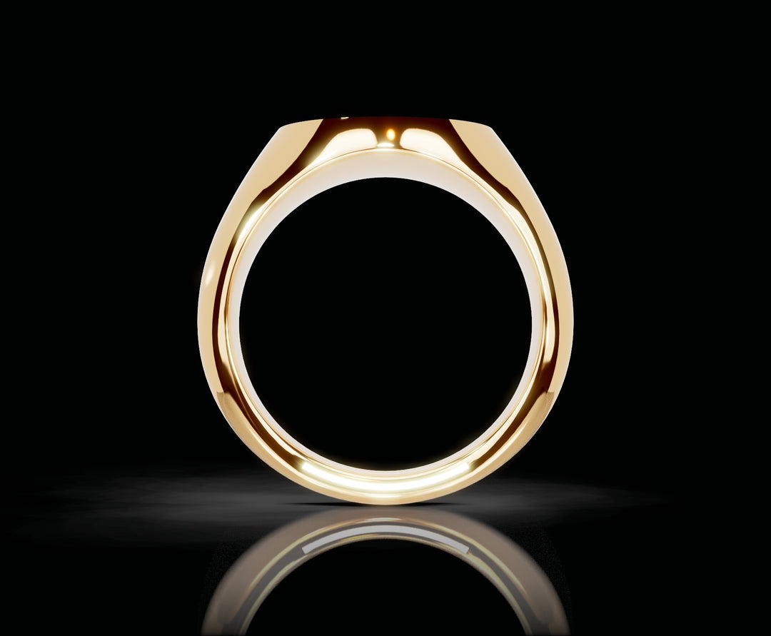 Signet Ring 10mm in 18ct Yellow Gold