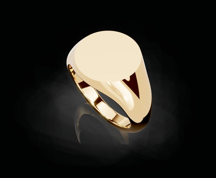 Signet Ring 10mm in 18ct Yellow Gold