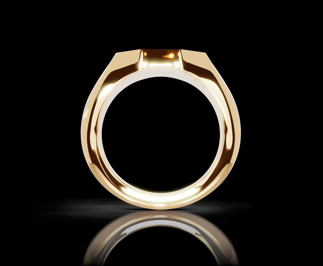 Signet Ring 10mm in 18ct Yellow Gold