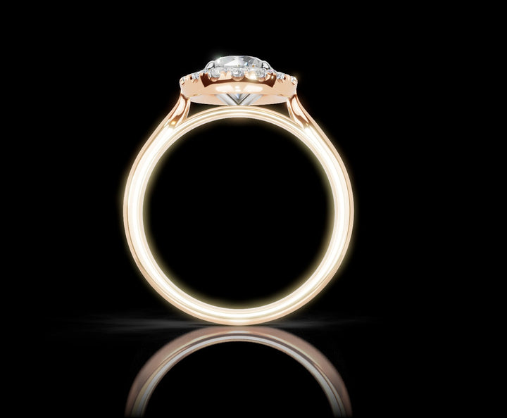 Classic Solitaire Halo Ring