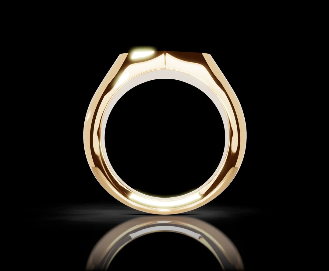 Signet Ring 10mm in 18ct Yellow Gold