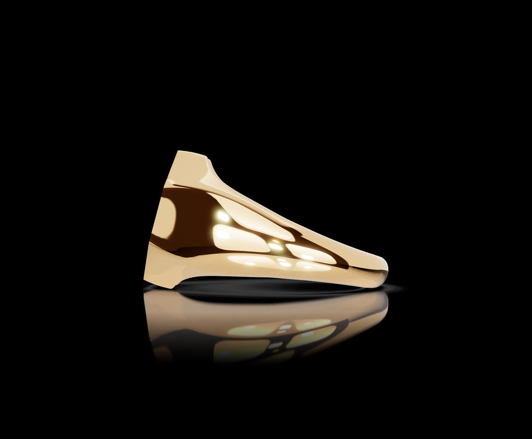 Signet Ring 10mm in 18ct Yellow Gold