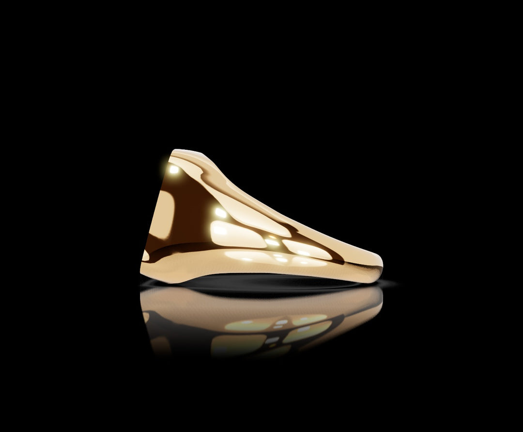 Signet Ring 10mm in 18ct Yellow Gold