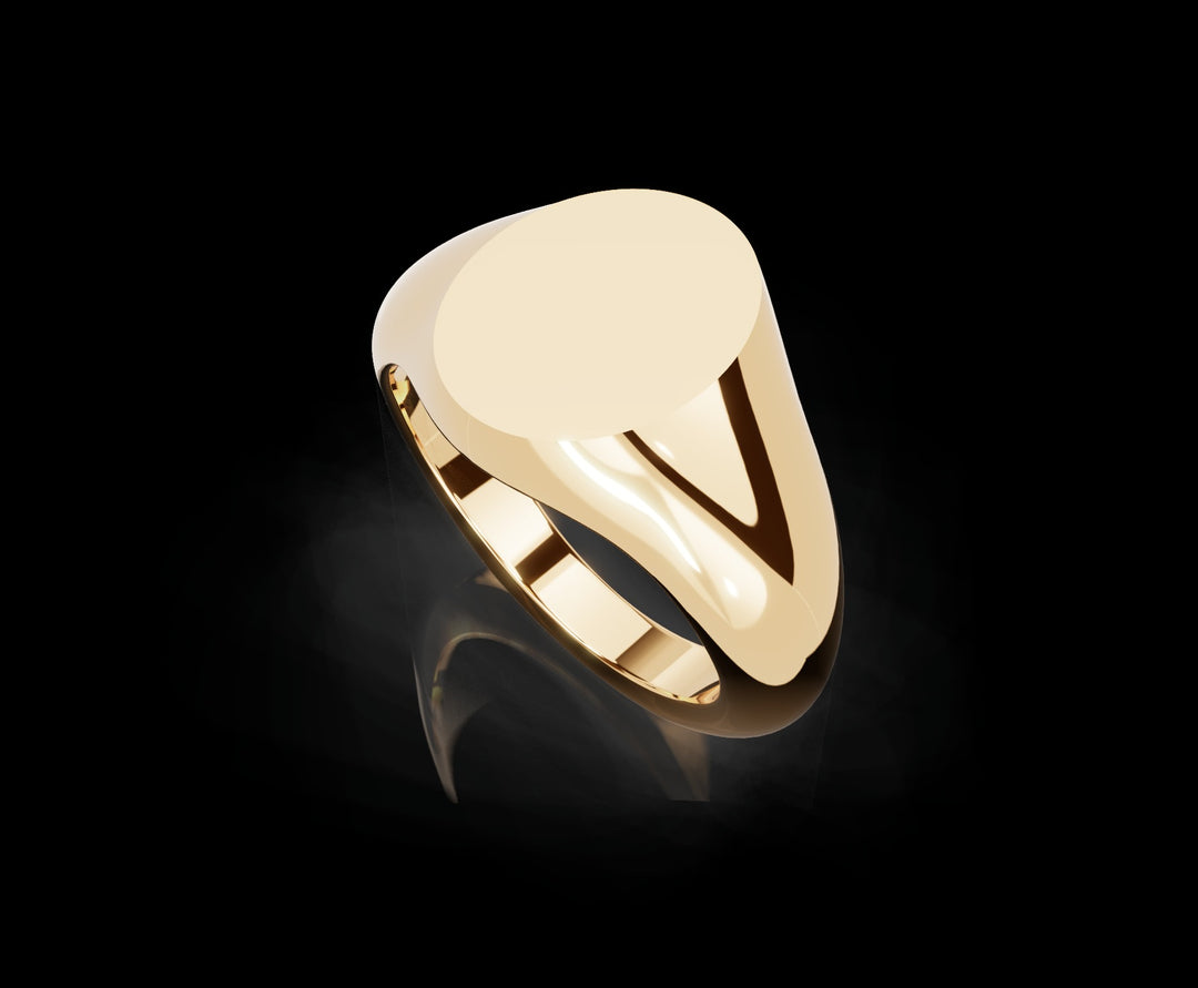 Signet Ring 10mm in 18ct Yellow Gold