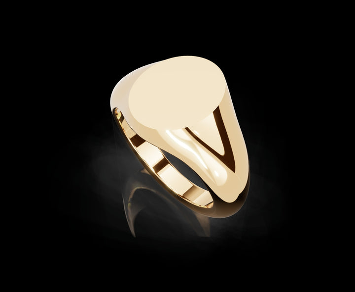 Signet Ring 10mm in 18ct Yellow Gold