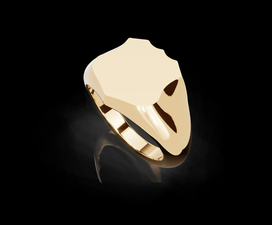 Signet Ring 10mm in 18ct Yellow Gold