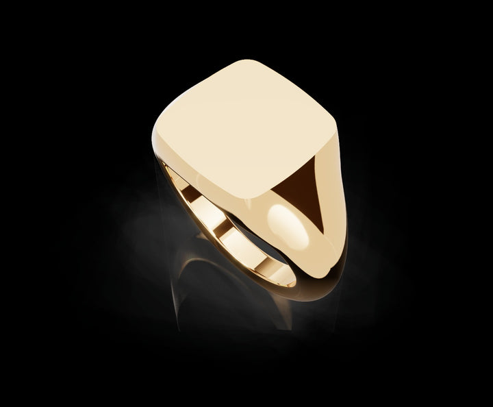 Signet Ring 10mm in 18ct Yellow Gold