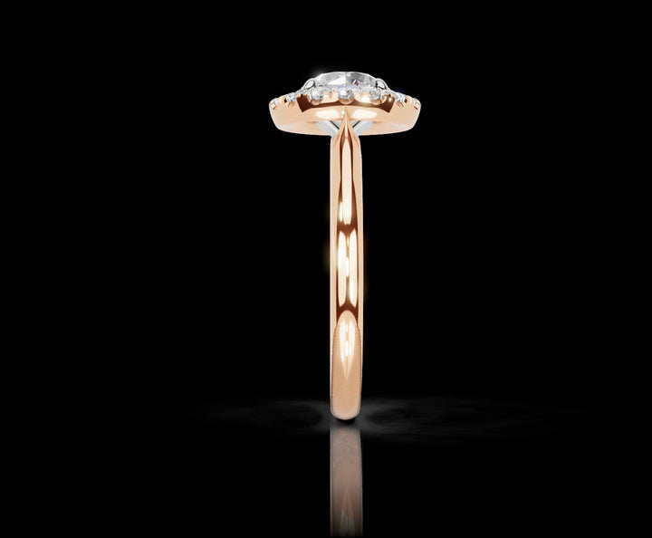 Classic Solitaire Halo Ring